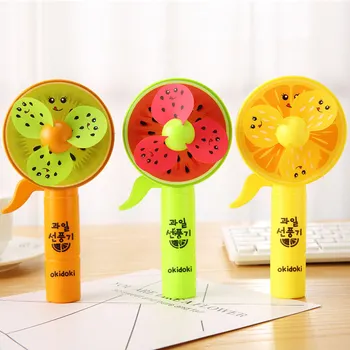 

18*8.8cm Creative Summer Fruit Hand Press Fans Children Students Mini Fan Portable Outdoor Fans WB3006