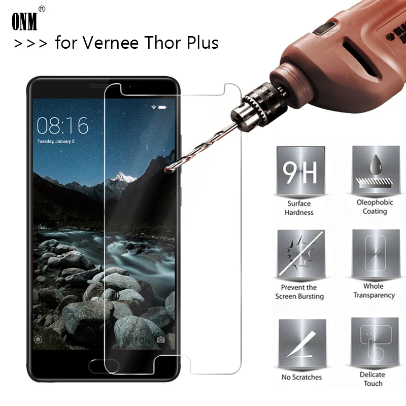 Закаленное стекло премиум класса 2.5D 0 26 мм 9H для Vernee Thor Plus 5 защитная пленка из