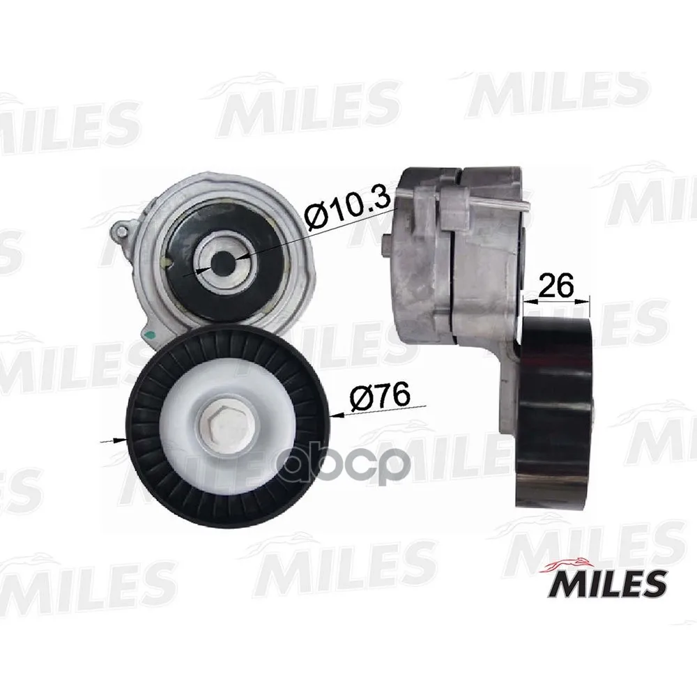Натяжитель Ремня Приводного Vag Auk/Bdw/Bdx/Bkh/Bpk/Byu/Cala Miles Ag00043 Miles арт. AG00043