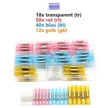 

120PCS 26-10AWG Waterproof Heat Shrink Wire Terminals Butt Splice Connectors Kit