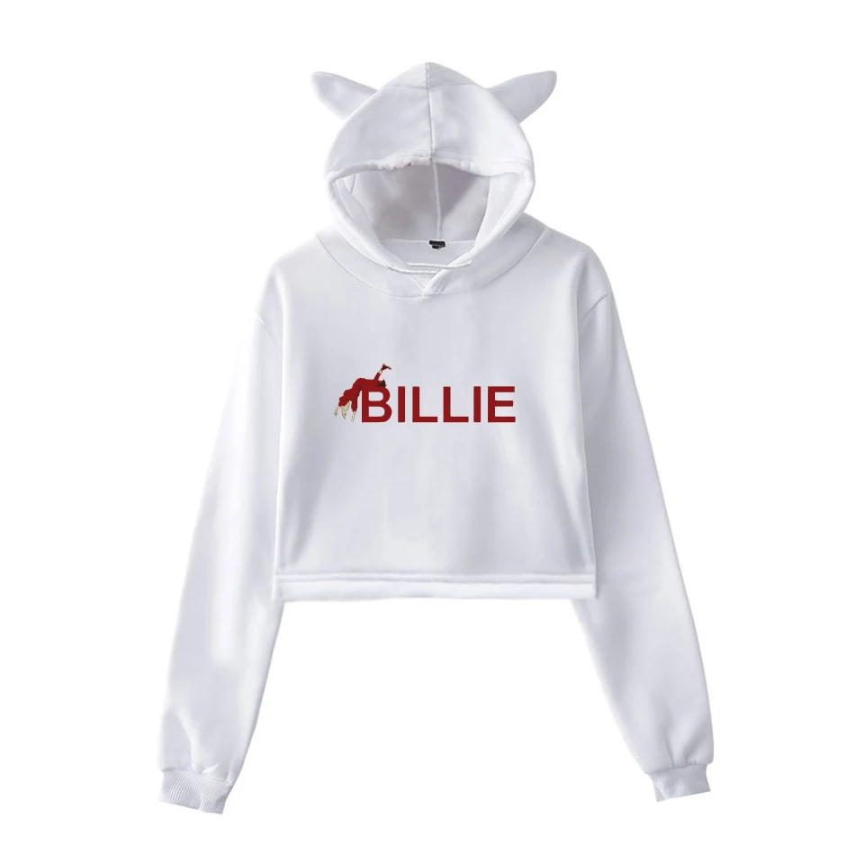 Billie Eilish худи Харадзюку толстовки Женская одежда розовая толстовка одежда для девочек уличная с капюшоном зимние топы с длинными рукавами