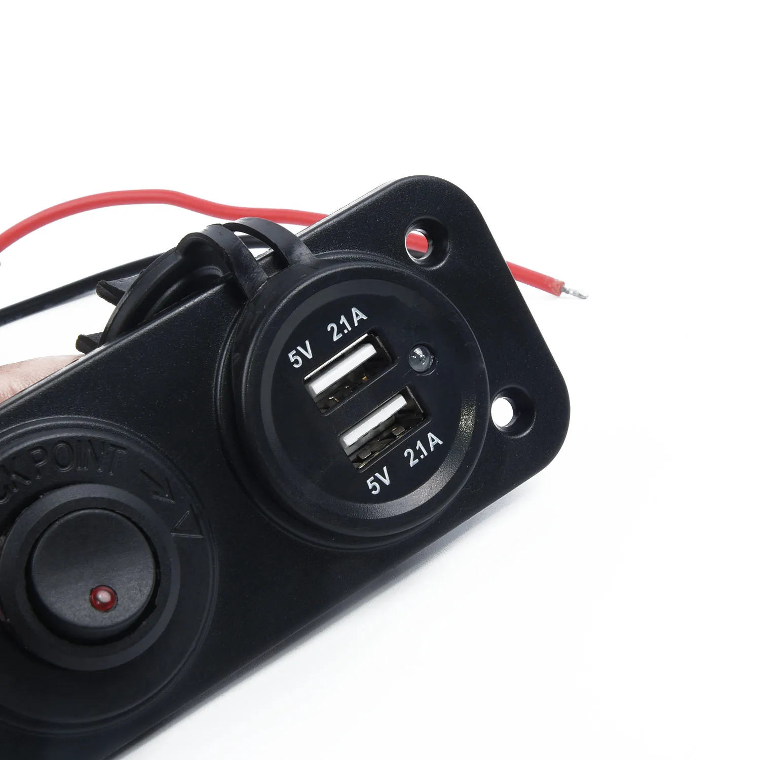 USB зарядное устройство розетка включения-выключения панель для автомобиля лодки морской 15*4,2 см 1 шт