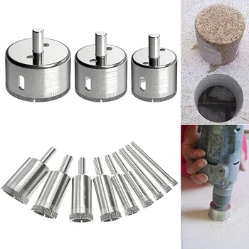 

12 Pcs Drill Bits Glass Tile Hole Saw Bit Set Hollow Core Drill Bit for Glass Ceramics Tile Hogard