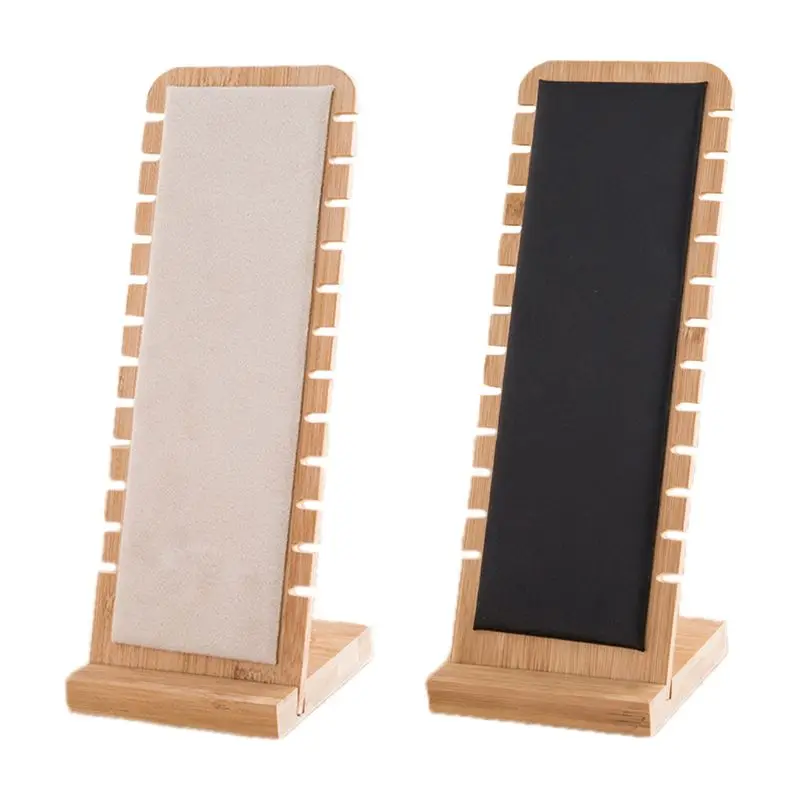 

12 Bit Bamboo Jewelry Collection Holder Showcase Organizer 72XE