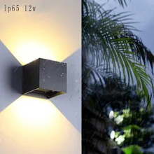 

12wLED outdoor waterproof wall light lp65 adjustable beam angle design aluminum waterproof and moisture-proof garden porch light
