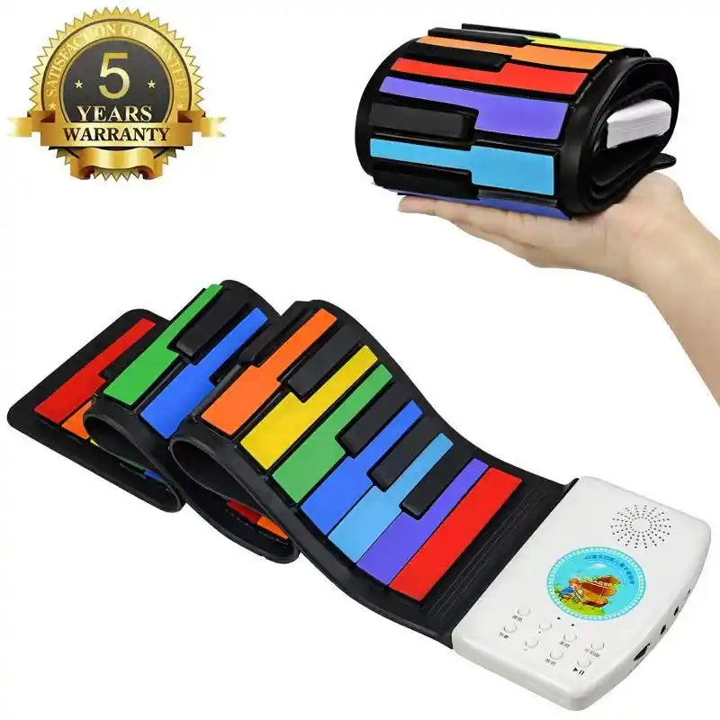 49keys children portable soft handscroll controller synthesizer roll up piano electronic Musical Instruments for kids Beginner 49keys children portable soft handscroll controller synthesizer roll up piano electronic Musical Instruments for kids Beginner