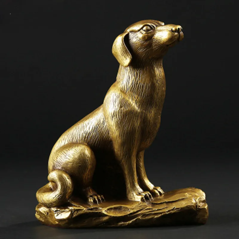 

1/8 Scale Simulation Animal Dog Cute Pet Ornaments Metal Dog Model Christmas Gift Toy D862