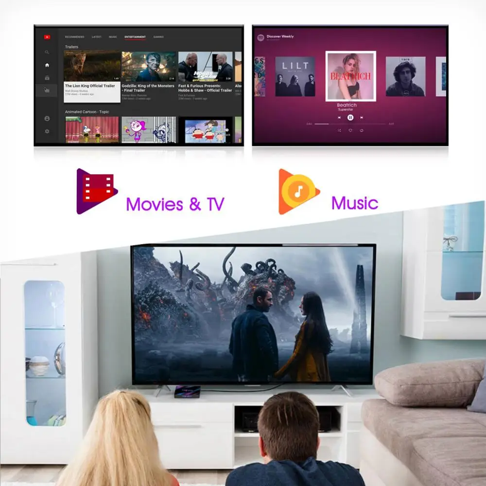H96 MAX RK3318 Smart TV Box Android 9.0 4GB+32/64GB 2GB+16GB 4K WiFi Media Player Voice Assistant Support Netflix Youtube 4K