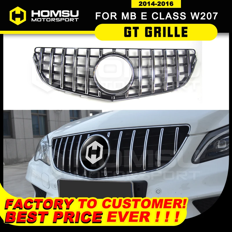 W207 Grill C207 GT Vertical Grille For E Coupe Facelift Front Bumper Racing Sport 2014-2016 E200 E320 E350 E400 | Автомобили и