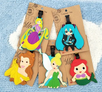 

Hatsune Miku Princess Anime Travel Accessories Luggage Tag Suitcase ID Address Portable Tags Holder Baggage Label New