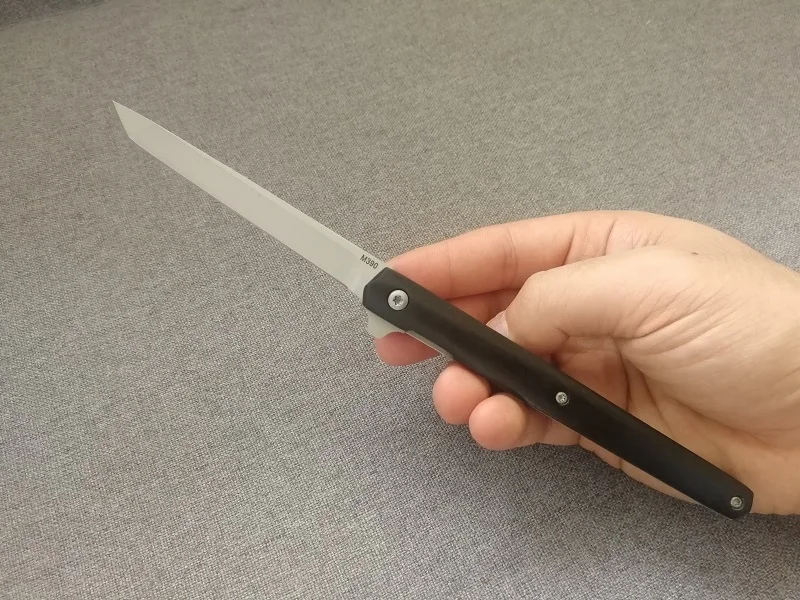 Grady Fung GFPK01 карманный нож джентльменский складной нож черная ручка M390 лого лезвия Tanto/лезвие с Плоским Краем EDC нож для кемпинга