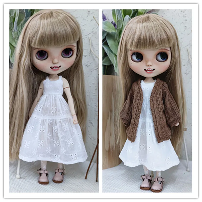 Blyth Sling Dress BJD Forest Cardigan Doll Outfit (Fit Holala OB24 Pullip ICY JerryB Lati 1/6Doll) | Игрушки и хобби