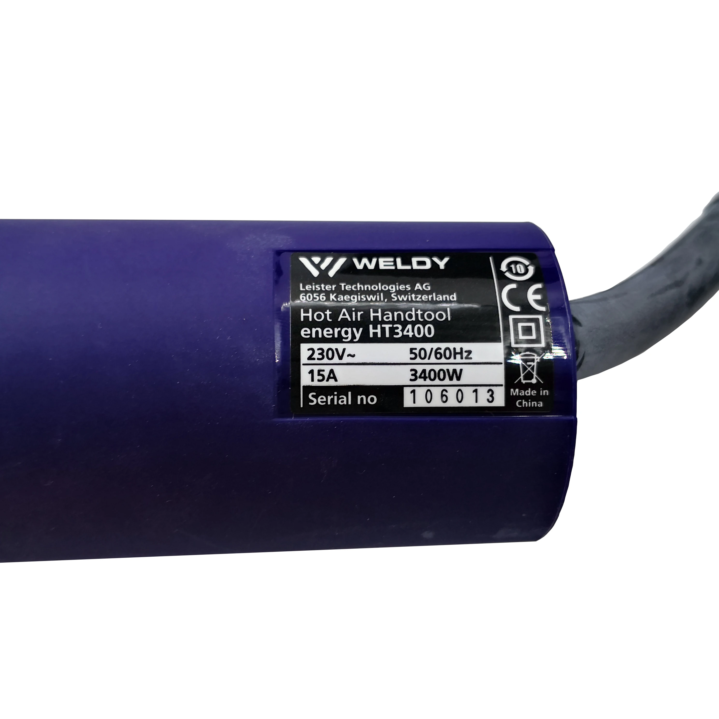WELDY 3400W Heat Gun 220V Plastic Welding Gun Energy HT3400 Universal Kit Hot Air Hand Tools Hot Air Torch Blast 6