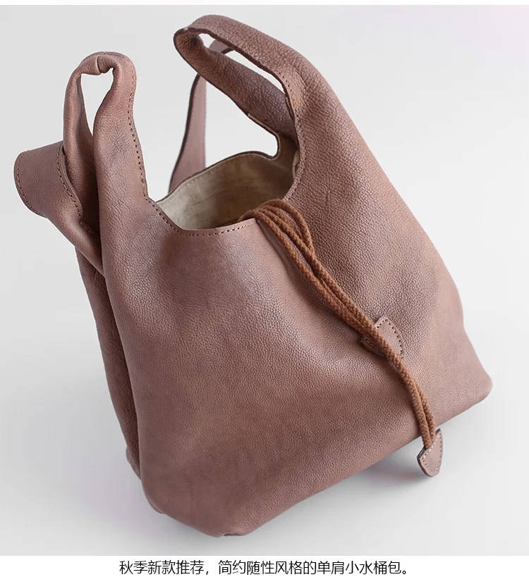 Vendange women's bag genuine leather handmade shoulder bag retro casual messenger bag 2557