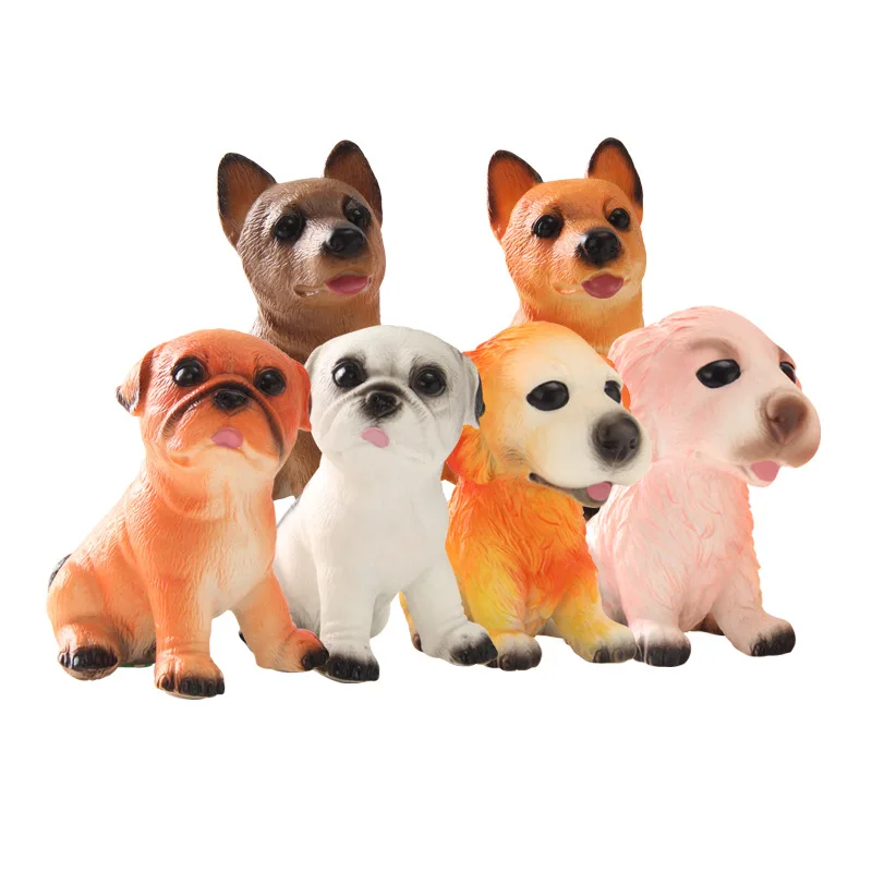

Model Vinyl Pet Dog Ultra-Durable Fall Soft Silcone Animal Model Ultra Large Set Children Boy Toy