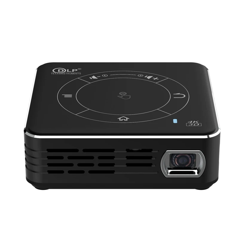 3D проектор Android 9 0 WIFI Bluetooth. Декодирование 4K активный 3D. Нажмите портативный DLP