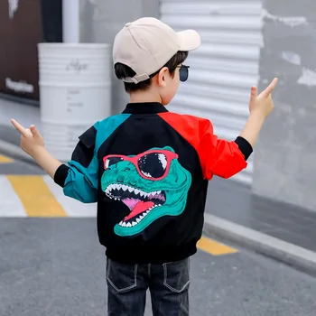

Anlencool Children's clothing Coat wholesale Kids jackets 2020 new autumn children's color matching cartoon printed jacket Babys