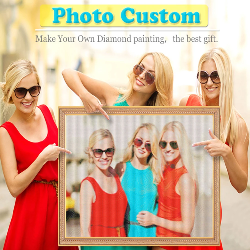 Diamond Painting Photo Custom Full Square/Round Drill 5D Private Cross Stitch Mosaic Embroidery Wedding Decoration