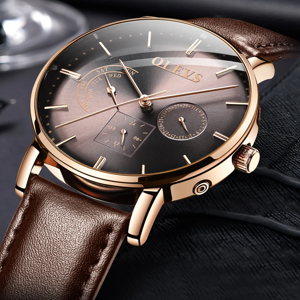 

Coating, mirror watch, automatic mechanical watch, multi-function waterproof, calendar, swimming, 2019 men's watch customization