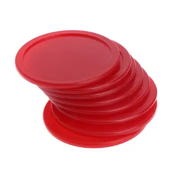 

8pcs 64mm Red ABS Air Hockey Children Table Game Mallet Puck Goalies Ice pucks