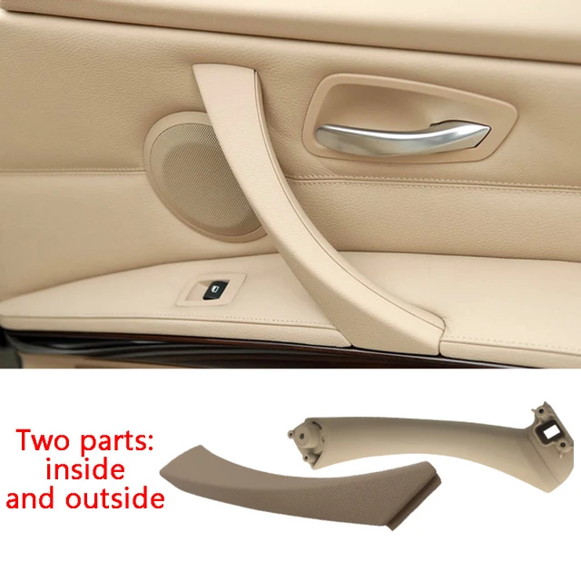 Poignée intérieure de panneau de porte de voiture ABS, garniture, Beige,  noir, gauche, droite, pour BMW série 3 E90, E91, 316, 318, 320, 325, 328 -  AliExpress