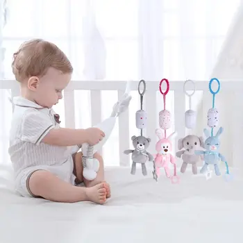 

Baby Kids Rattle Toys Cartoon Animal Hand Bell Infant Teether Crib Pendant Gifts U90B