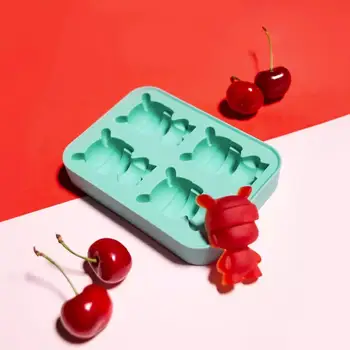 

Xiaomi Mitu Ice Tray Rabbit Shape Ice Cube 4 Cubes Ice Tray Ice Cube Mold Storage Containers ice cube tray mold