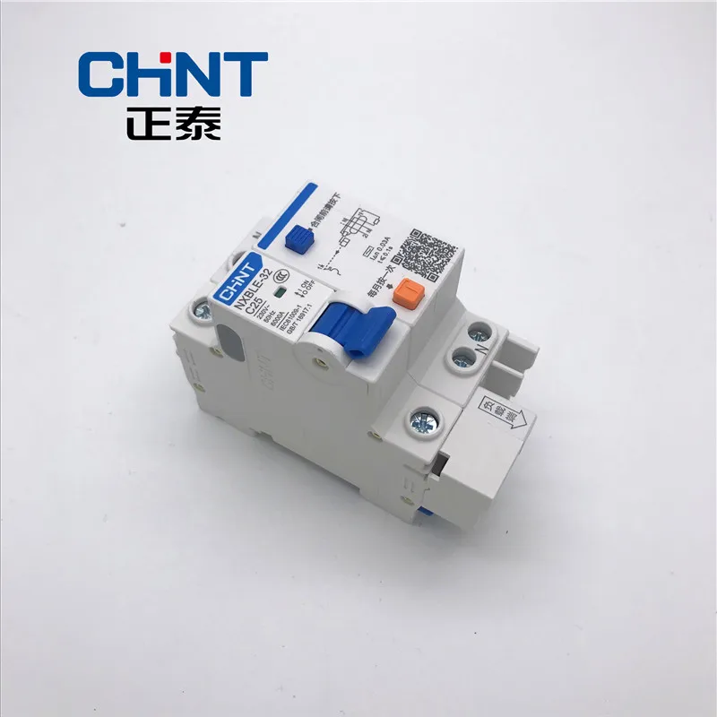 CHNT миниатюрный выключатель утечки DZ47LE NXBLE-32 Тип C 1P+ N 6A 10A 16A 20A 25A 32A Бытовой Воздушный выключатель CHINT RCBO