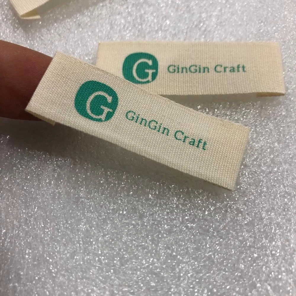 Etiquetas de algodón para ropa con diseño personalizado, Etiquetas de ropa, un color para ropa