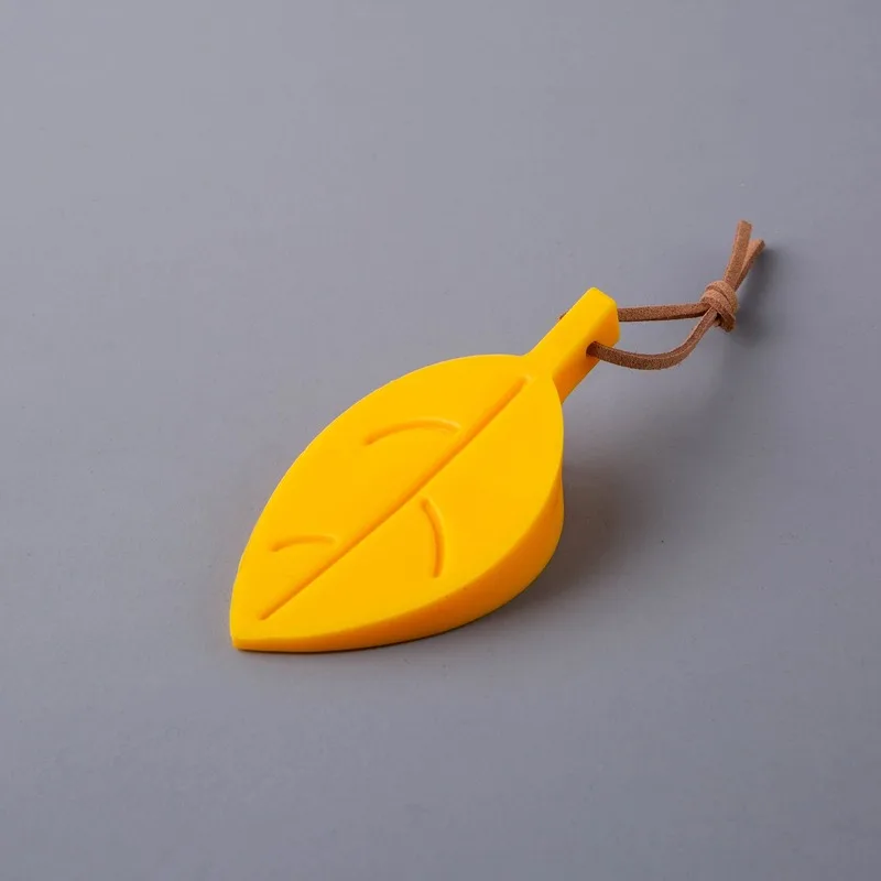 Children's cartoon Leaf shape Door stopper Anti-pinch device Safety products Food grade silicone security door card 4 colors