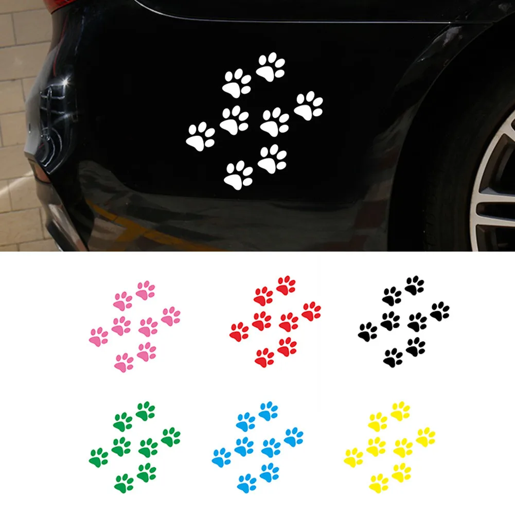 40 stickers autocollant empreinte TRACES PATTES DE CHAT deco voiture ipad  frigo