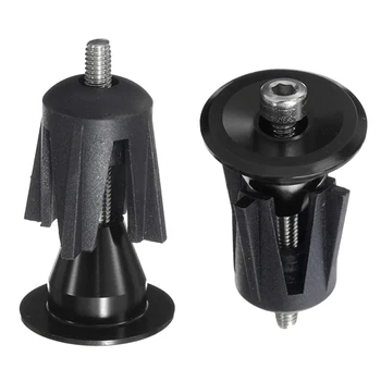 

Aluminum Road MTB Handlebar Grip Handle Bar Cap End Plug Cap pair black