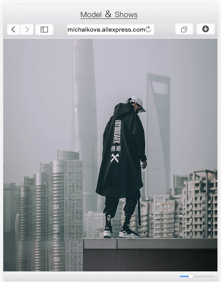 Emo Men Japanese Harajuku Sweatshirt Oversize Hoodie Korean Cloak Y2K Black Gothic Outwear Streetwear Techwear Coat Tops Clothes