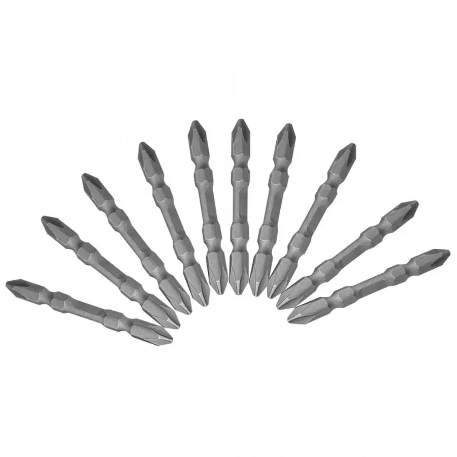 Отвертка 10 шт. магнитные двойные верхние S2 крестовые биты для ручного сверло для электродрели набор инструментов