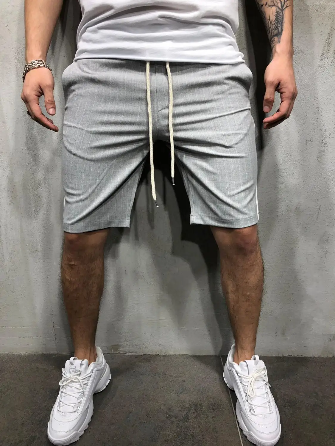 Харадзюку бренд быстросохнущие летние мужские пляжные шорты в полоску повседневные мужские шорты размера плюс разноцветные удобные шорты