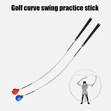 

Golf Swing Stick Training Auxiliary Equipment Swing Practice Correction Golf Training Accessories for Beginner with Rubber Grip
