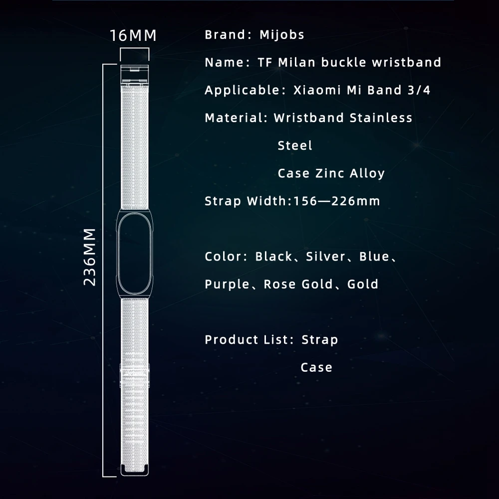 Mi jobs mi Band 4 3 Металлический Стальной ремешок для Xiaomi mi Band 4 3 Безвинтовой браслет из нержавеющей стали браслет mi Band 4 NFC ремешок