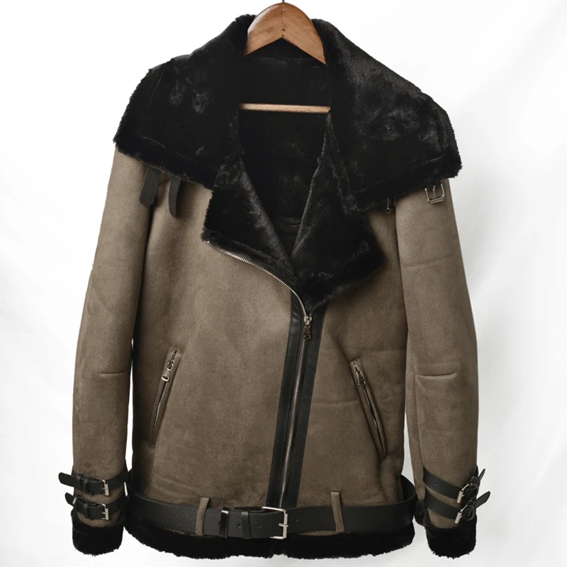 Vintage Mode Heren Bont Gevoerde Jassen Herfst Winter Warm Mens Bont Leren Jassen Overjassen Dikke Bontjas Mannen Plus Size 4XL A318 Vintage Mode Heren Bont Gevoerde Jassen Herfst Winter Warm Mens Bont Leren Jassen Overjassen Dikke Bontjas Mannen Plus Size 4XL A318