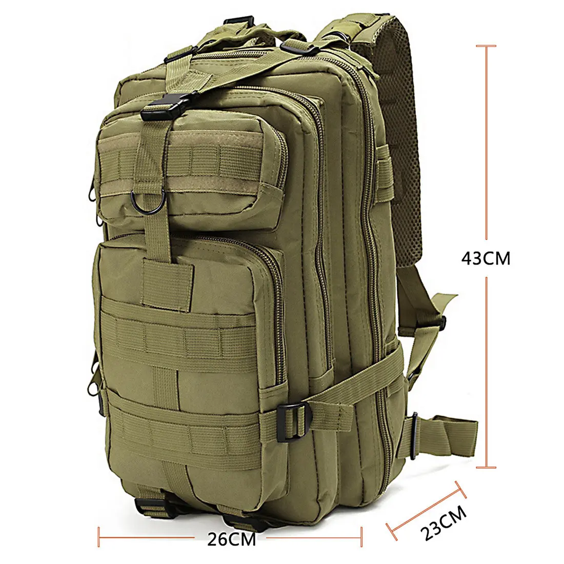 1000D нейлоновый тактический военный рюкзак, водонепроницаемая армейская сумка, уличный спортивный рюкзак для кемпинга, туризма, рыбалки, охоты, 30L сумка