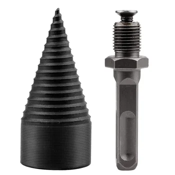 

32/38mm drill bit Chop wood Splitting tool Splitting cone Log Splitters Wood breaking machine Wood breaker Firewood chopper