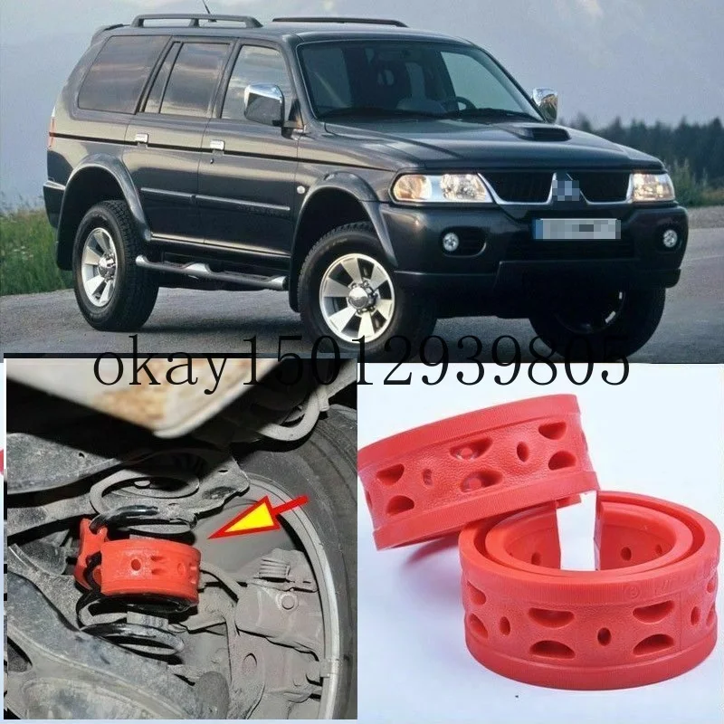 2 шт. красная задняя фрижевая подушка для Mitsubishi Pajero|Детали амортизаторов| |