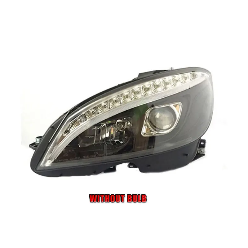 2 шт. автомобильный стиль светодиодный фары для Benz W204 2007-2011 для W204 Головной фонарь светодиодный объектив двойной луч H7 HID Xenon bi xenon объектив - Цвет: without bulb version