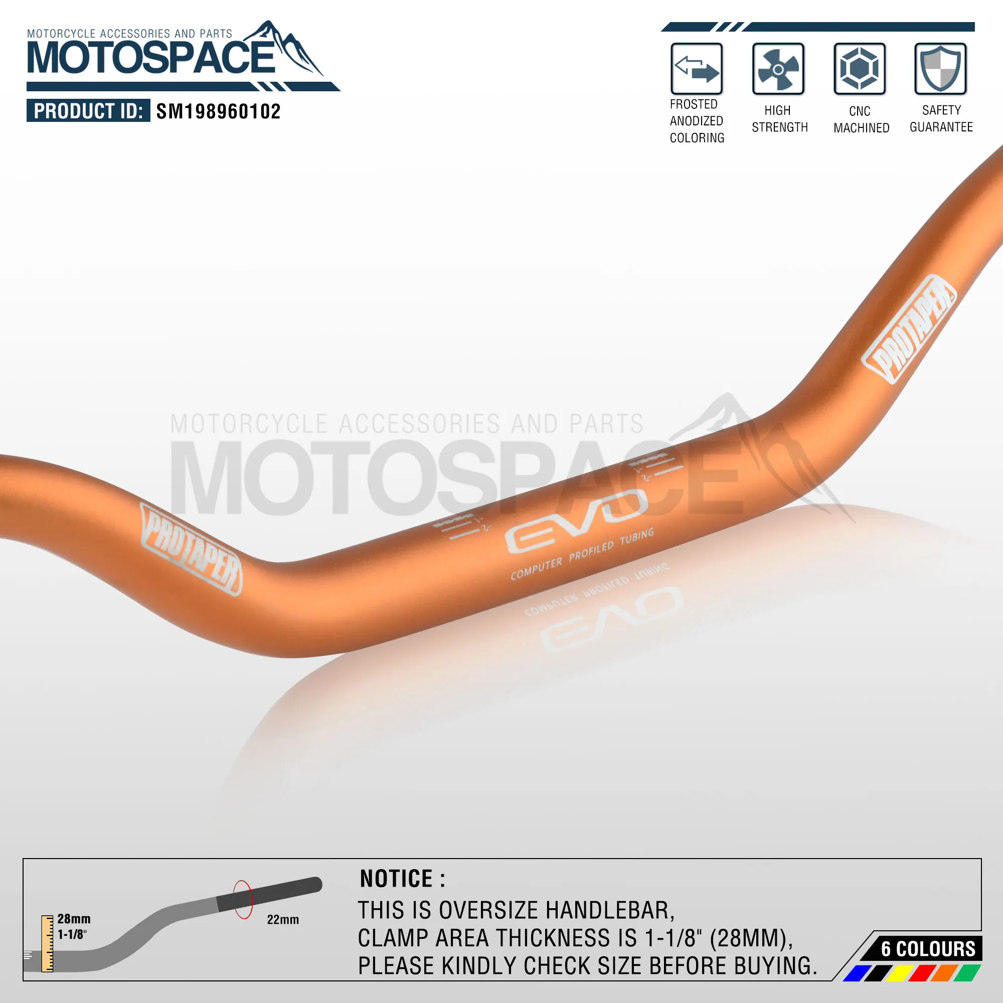 Серый алюминиевый 28 мм 1-1/" Руль для moto rcycle moto MX CR CRF CRM XR YZ YZF WR WRF DR DRX RM rmz EX 85 125 200 250 400 650