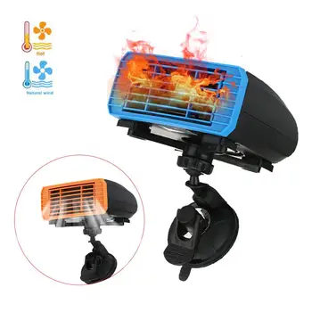 

Car Heater 360 Rotate Dual Use Cooling Fan Fast Heating Car Defroster for Truck RV Boat Car Window Defroster Car Warmer 12V/24V