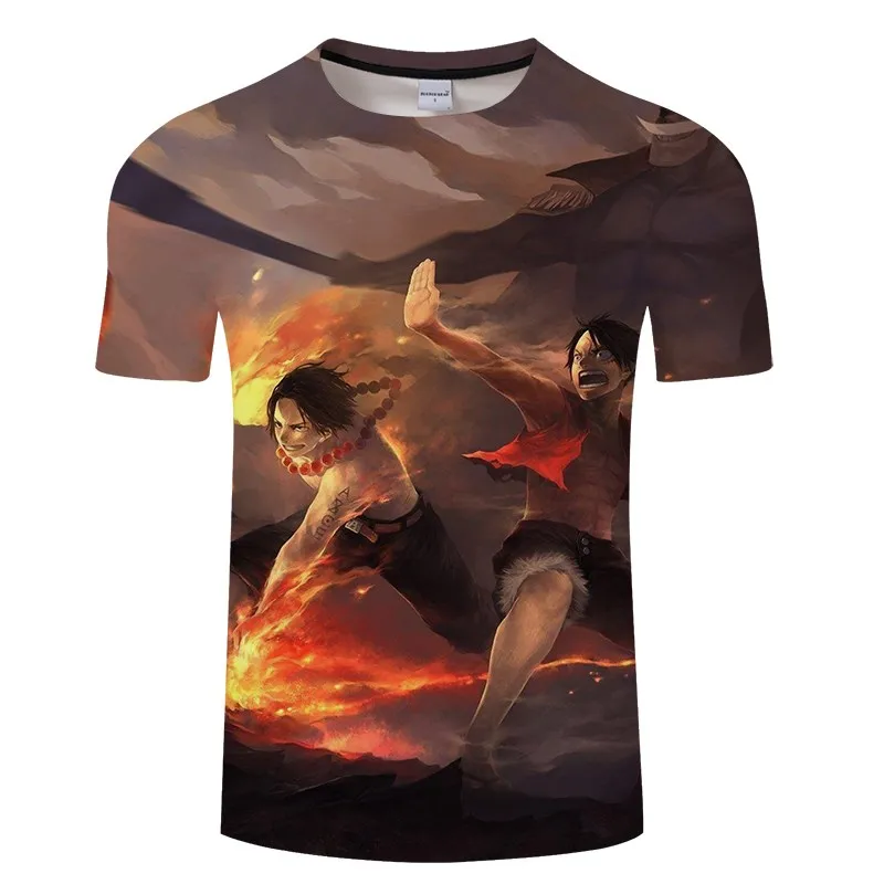Цельная футболка с Луффи для мужчин и женщин, новинка, модные футболки в стиле хип-хоп, Повседневная забавная одежда, летние майки футболки с 3D принтом - Цвет: TXKH3220