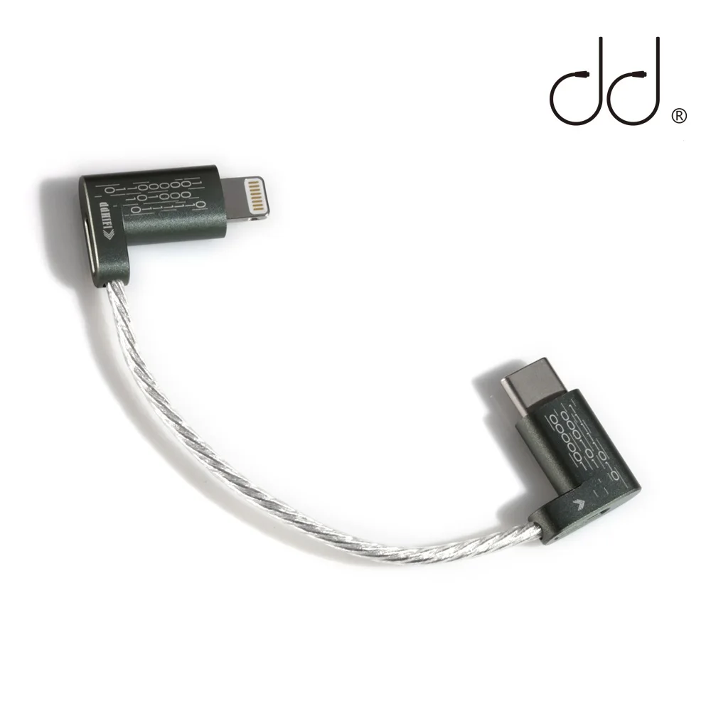 Адаптер для кабеля передачи данных DD ddHiFi MFi06 с подсветкой на USB Type-C конвертер iOS