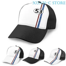 Баскетбольная Кепка Herbie(Love Bug) для мужчин и женщин, модная черная шляпа унисекс с принтом