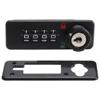 

1 Pc Coded Lock 4 Digit Plastic ABS Combination Mechanical Lock Coded Lock Password Lock for Door Mailbox Cabinet