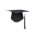 Школа Выпускной Вечер Кисточки Шапка Mortarboard Университет Бакалавры Магистр Доктор Академическая Шляпа НОВЫЙ Черный Минометный Щит