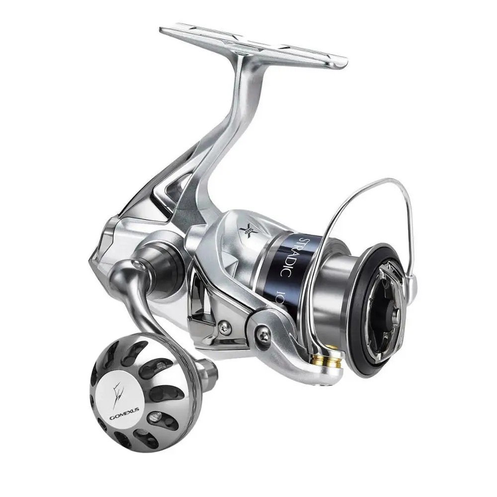 Gomexus Aluminum Handle with Carbon Knob for Spinning Reel LMY-FA30, for Shimano / 68mm